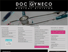 Tablet Screenshot of doc-gyneco.com